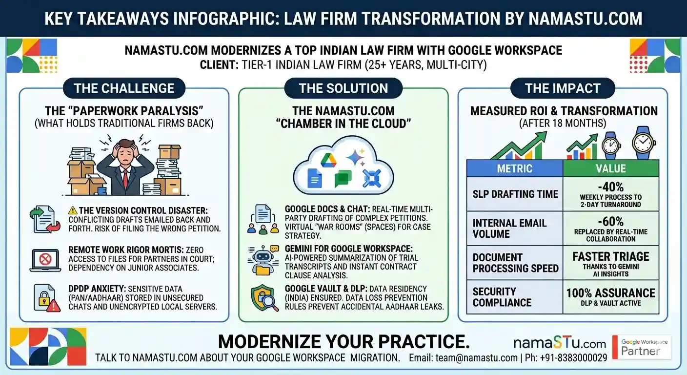 Google Workspace Indian Law Firms